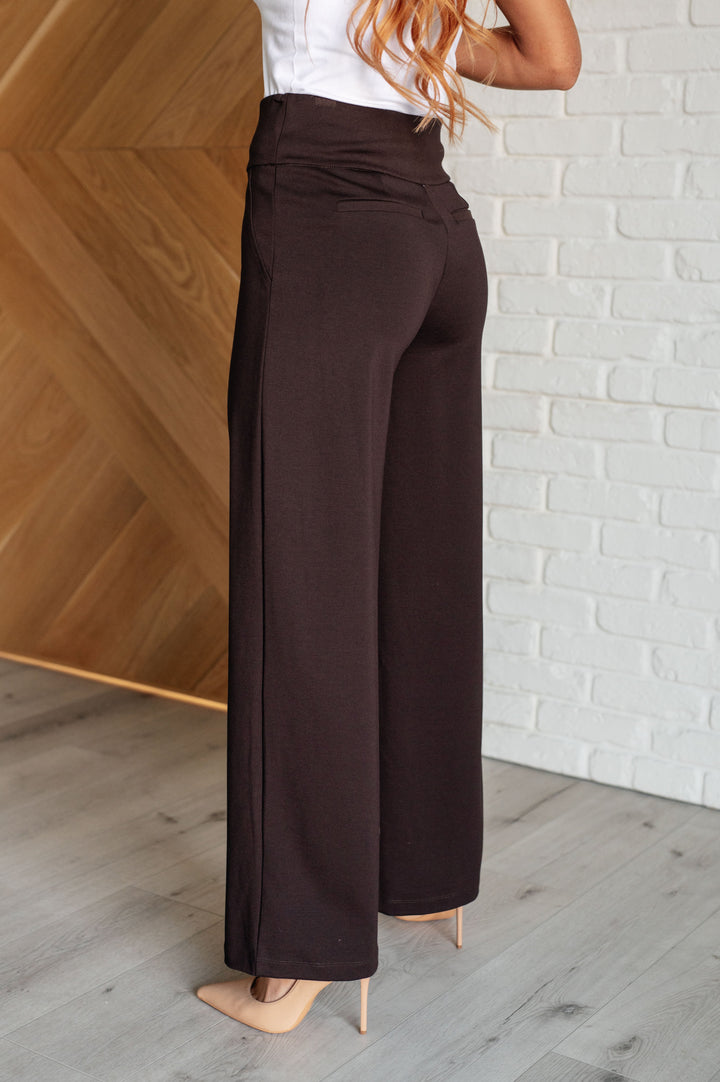 Magic Wide-Leg Pants - Chocolate