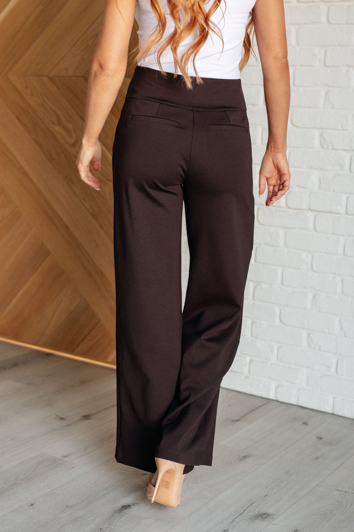 Magic Wide-Leg Pants - Chocolate