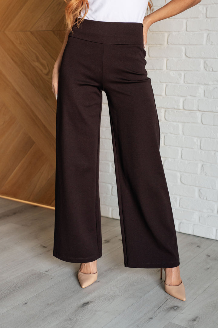 Magic Wide-Leg Pants - Chocolate