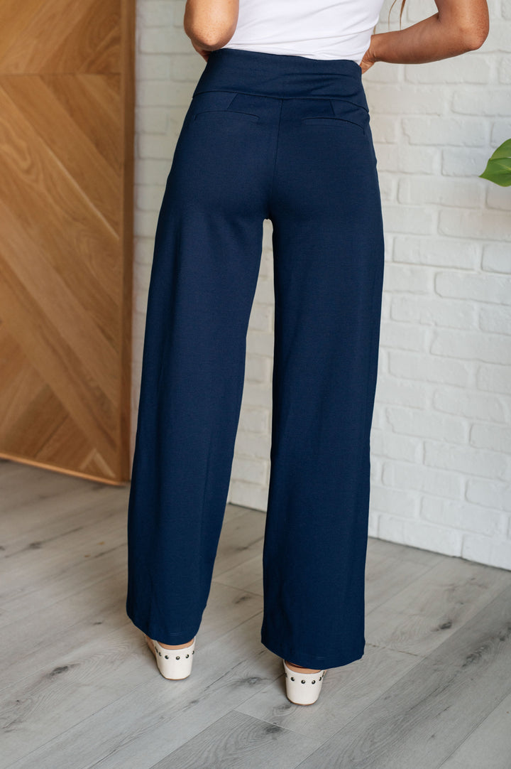 Magic Wide-Leg Pants - Navy