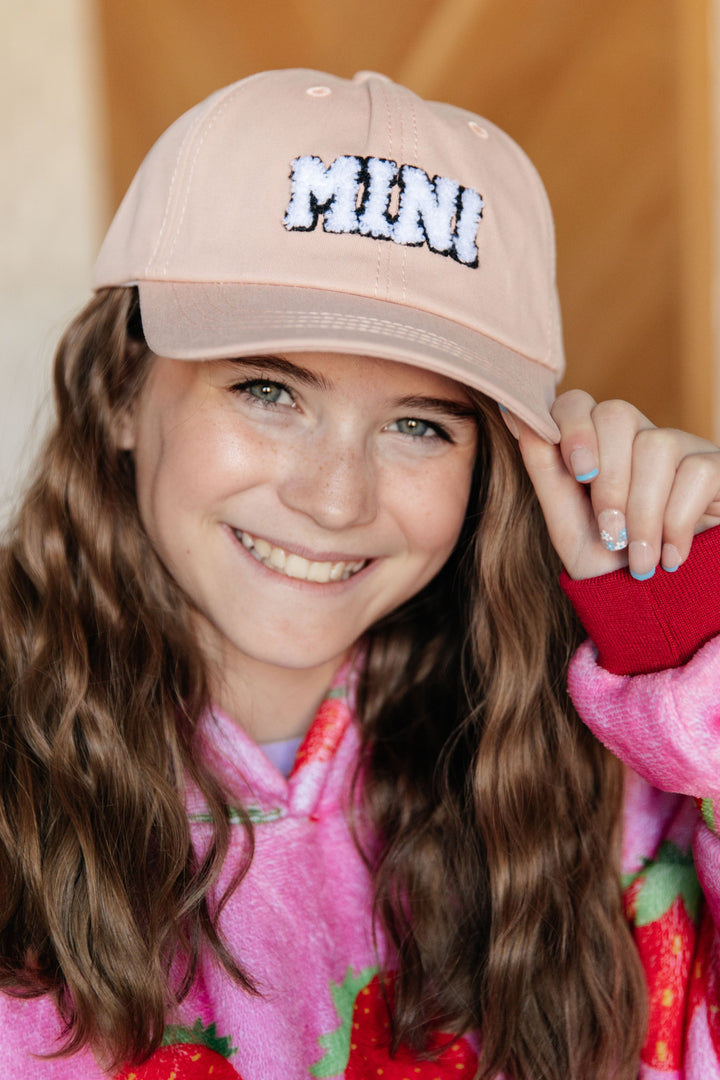 Mama and Mini Embroidered Hat Set - Pink