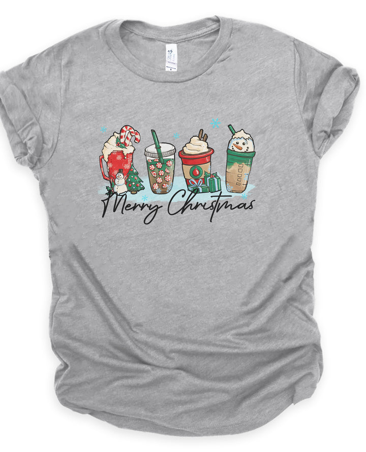 Merry Christmas Cozy Cups - Unisex Crew-Neck Tee