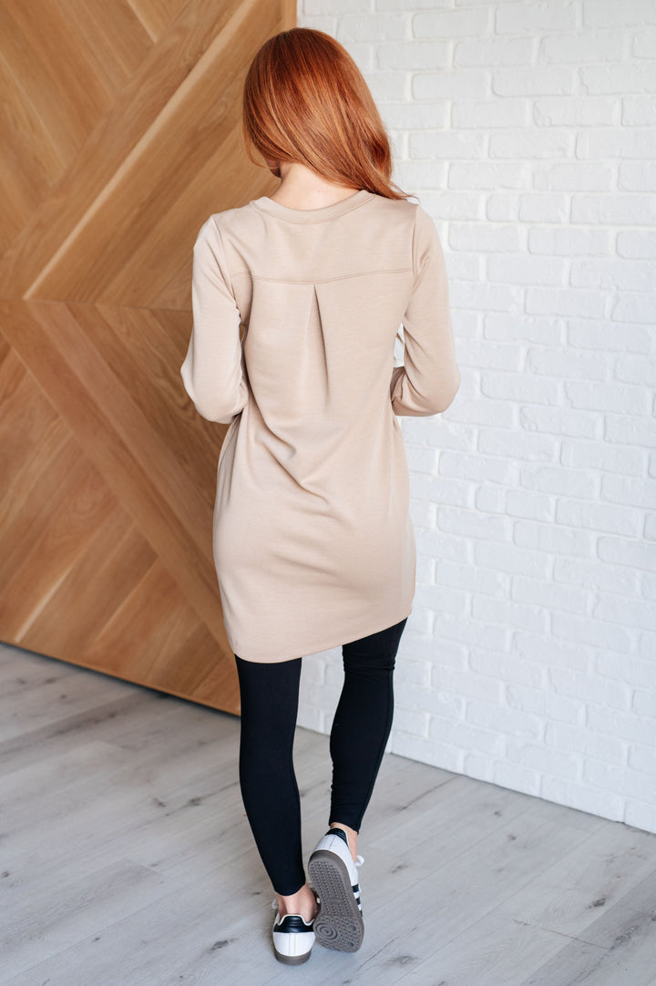 Mind Made Up Shift Dress - Khaki