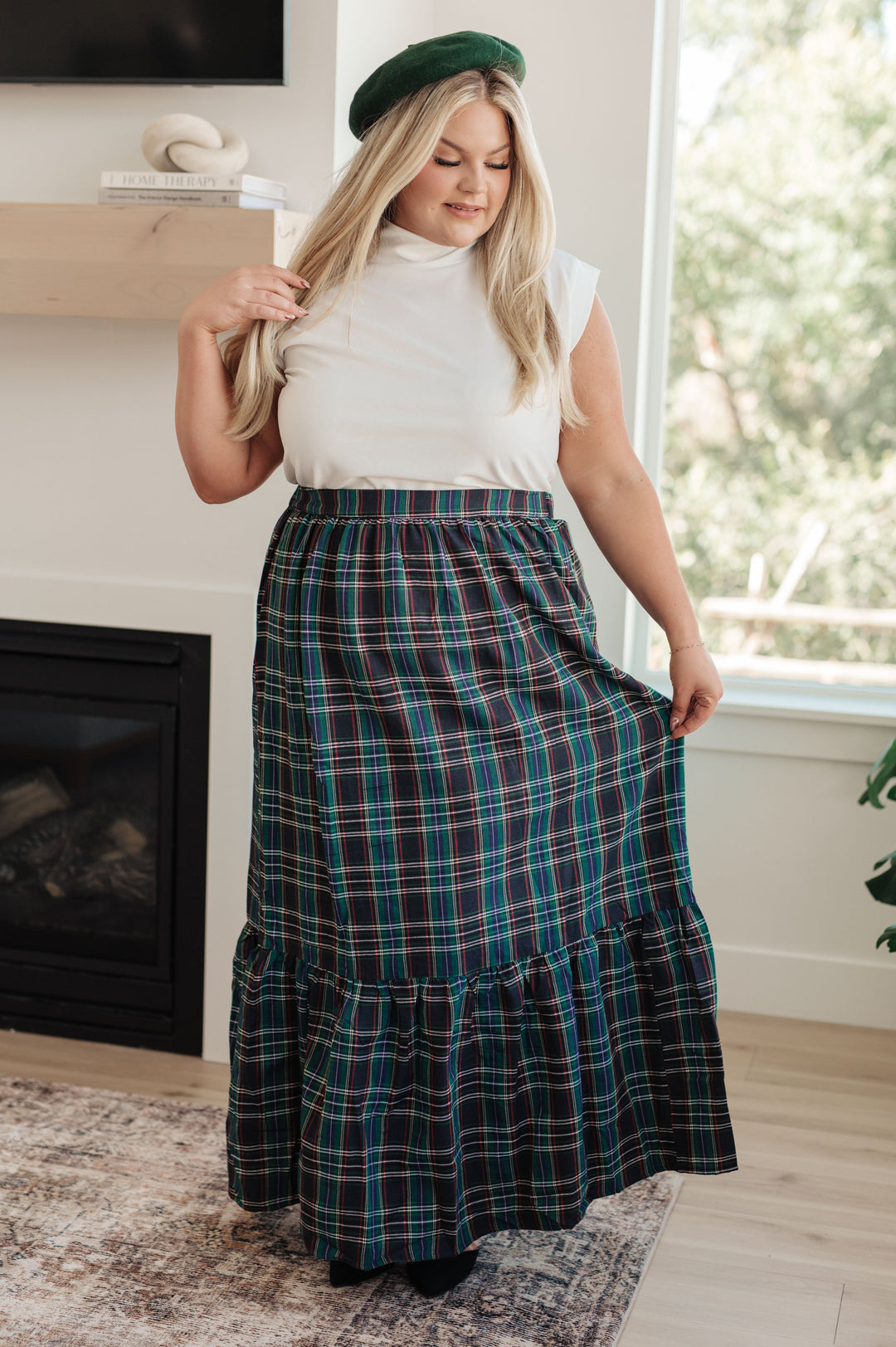 Classic Perfection - Plaid Maxi Skirt