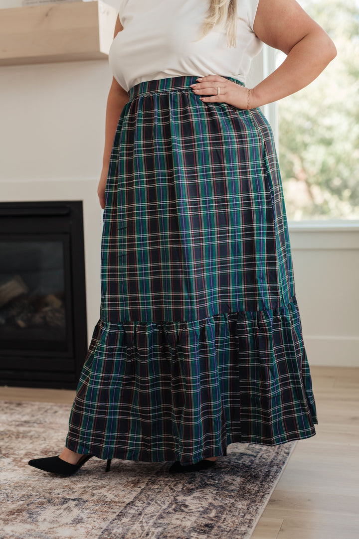 Classic Perfection - Plaid Maxi Skirt