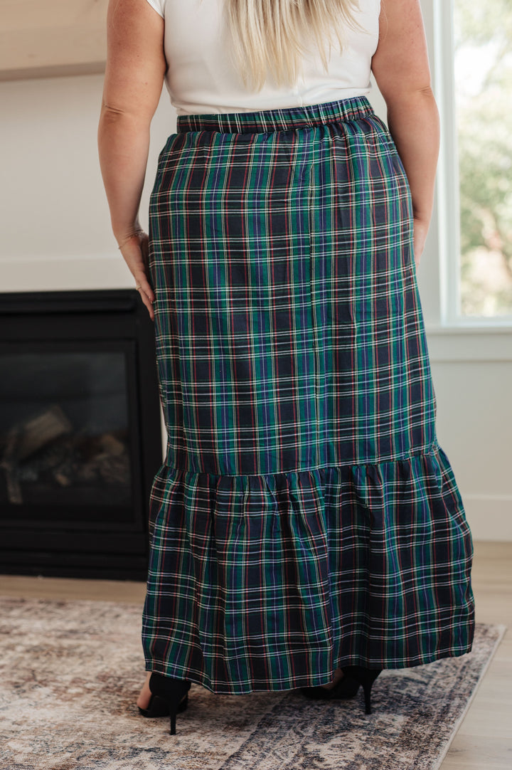 Classic Perfection - Plaid Maxi Skirt