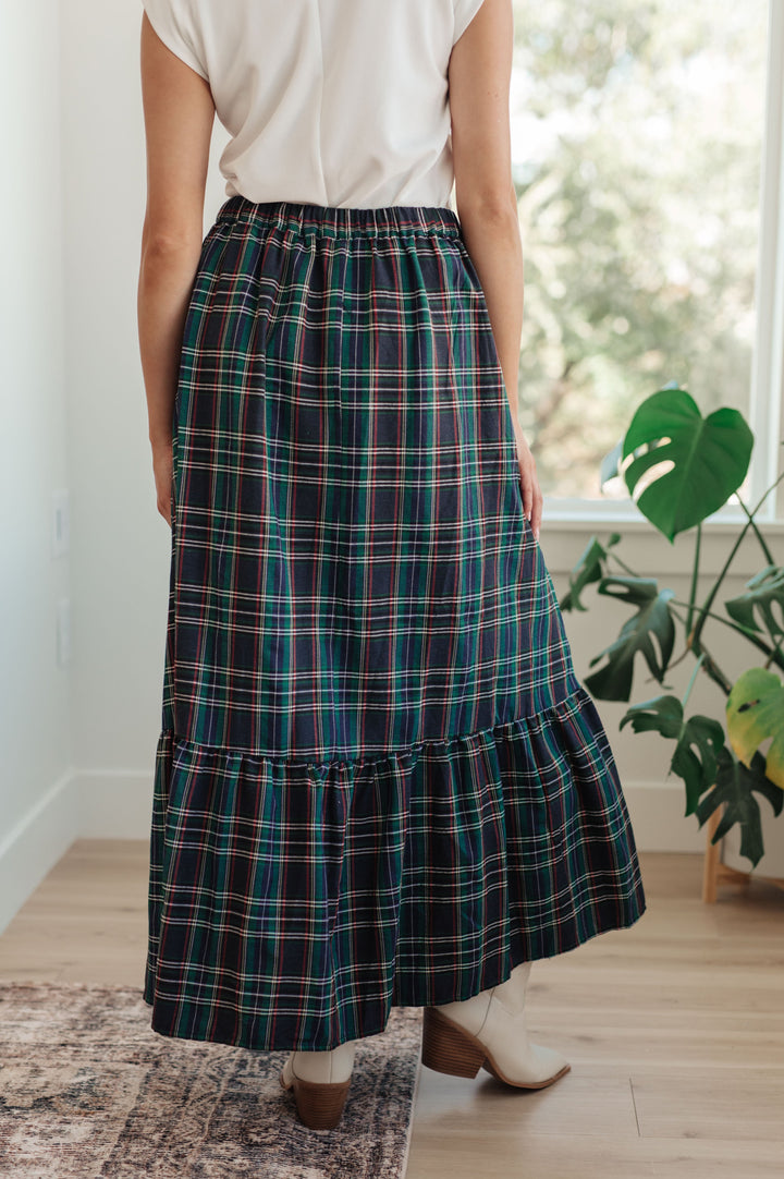 Classic Perfection - Plaid Maxi Skirt