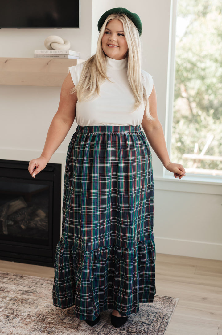 Classic Perfection - Plaid Maxi Skirt