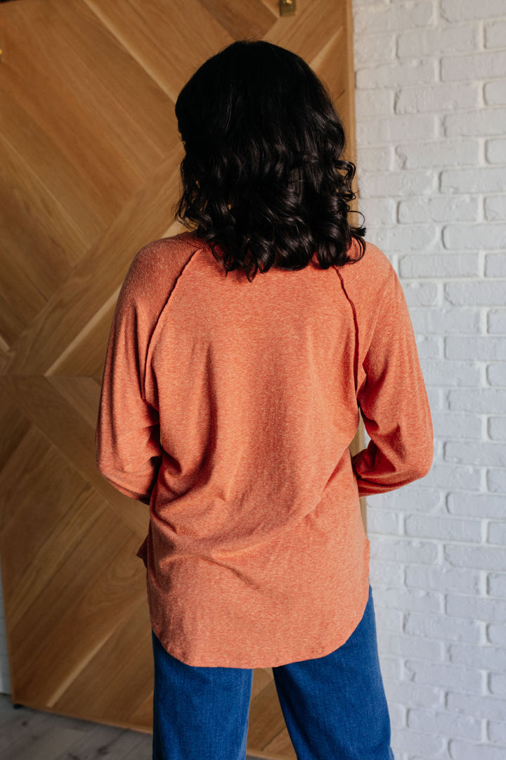 Rustic Vibes Top W/ Thumbholes