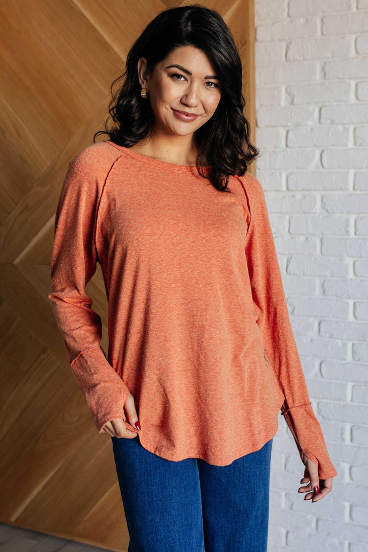 Rustic Vibes Top W/ Thumbholes