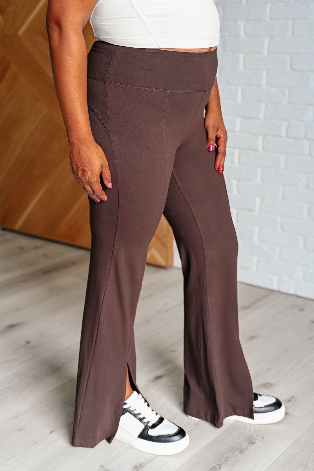 Walk In Confidence Flare Leggings - Espresso