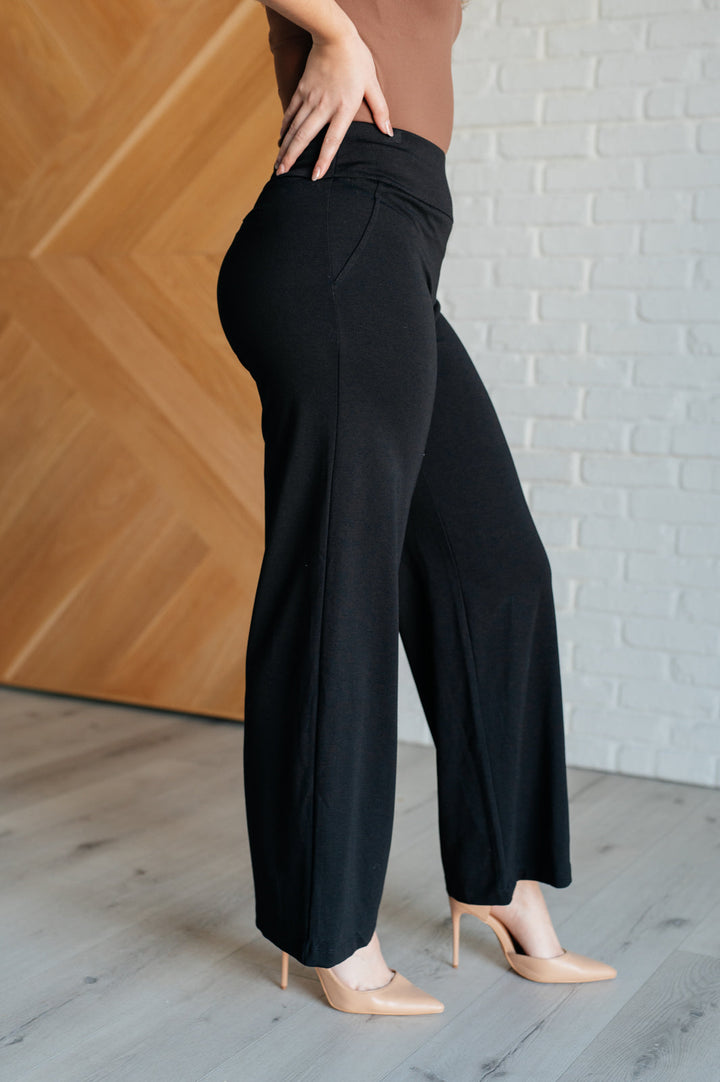 Magic Wide-Leg Pants - Black