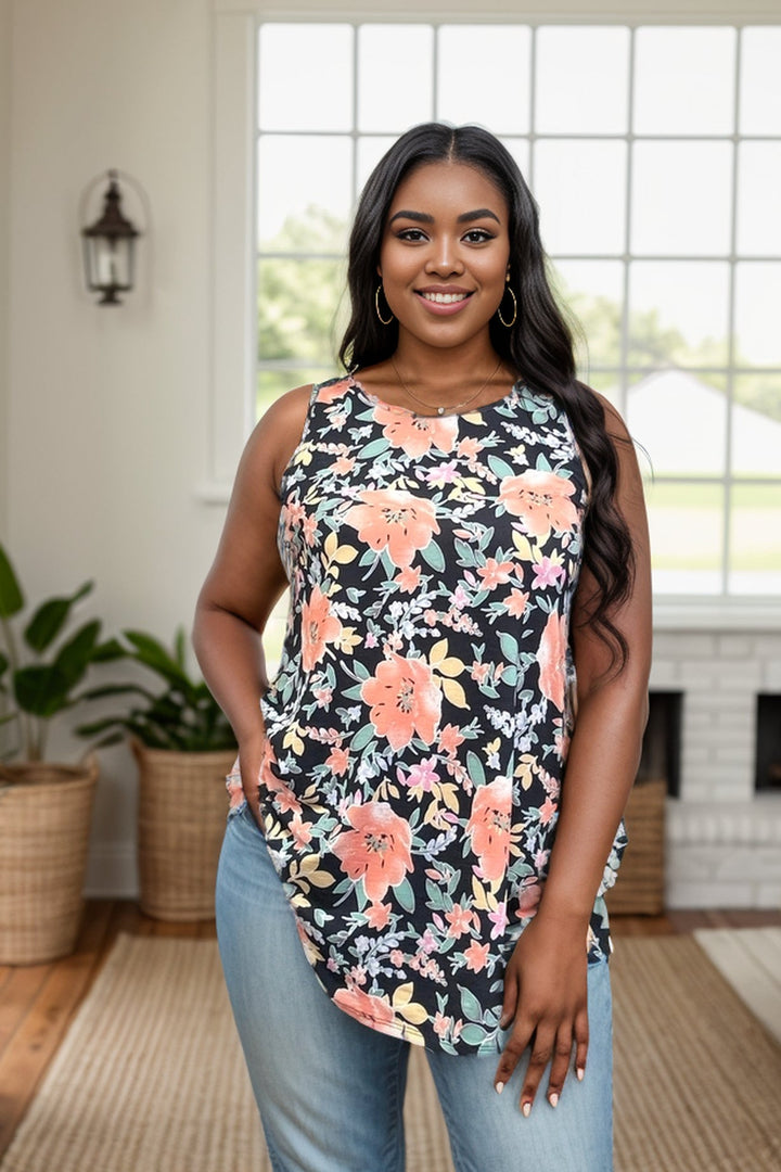 Paradise Florals Sleeveless Top