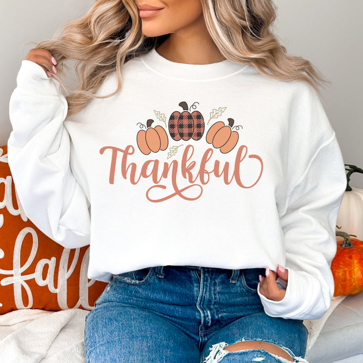 Thankful Pumpkins - Unisex Crew-Neck Sweatshirt