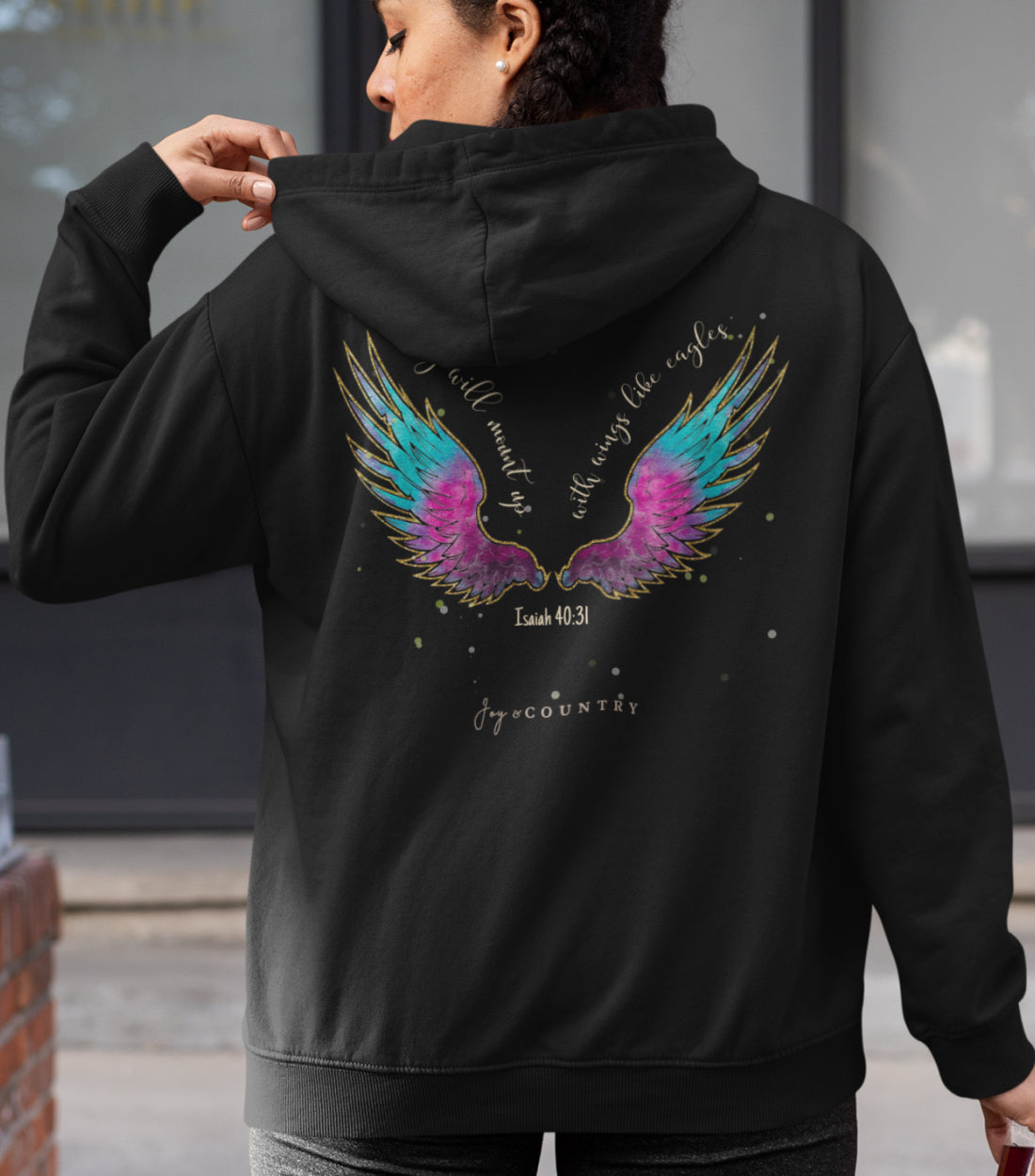 They Will Mount Up With Wings Like Eagles Back Print Unisex