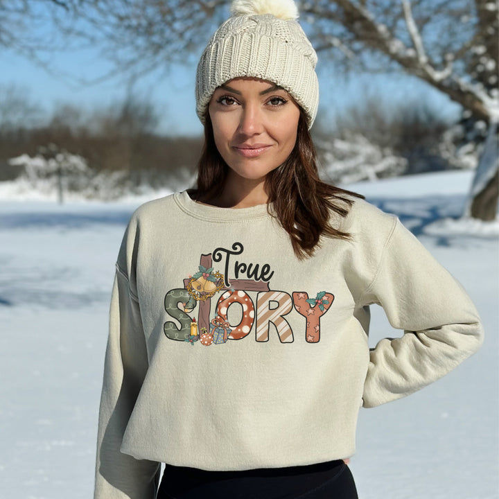 True Story Of Christmas - Unisex Crew-Neck Sweatshirt