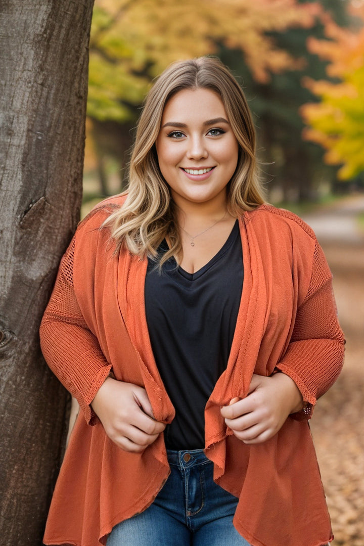 Flaunt It - Rust Cotton Blazer