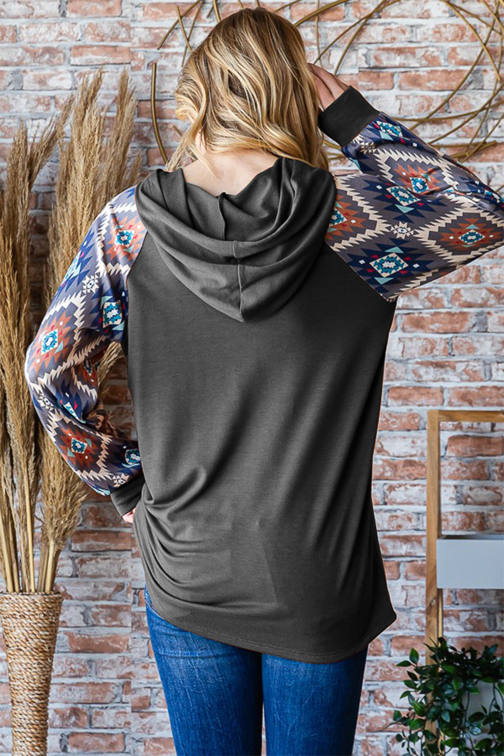 Simply Chic Hooded Top - Charcoal