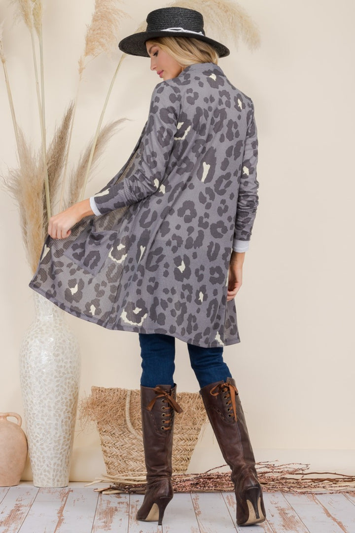 Bold Style Cardigan - Leopard