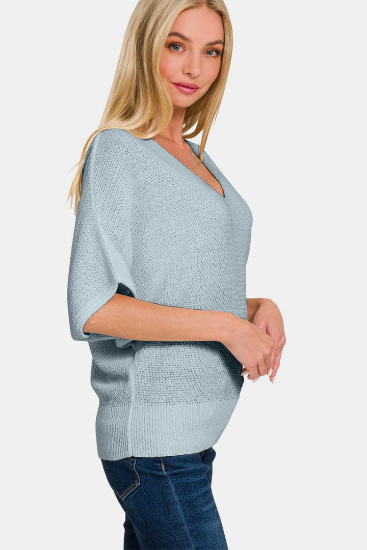 All My Days Dolman Sweater - Blue Grey