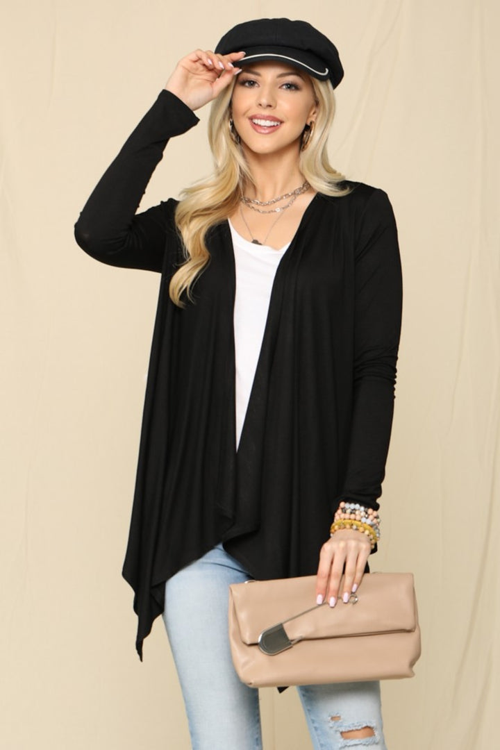 Cozy Style Knit Cardigan - Black