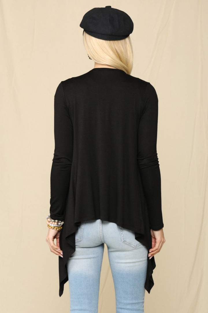 Cozy Style Knit Cardigan - Black