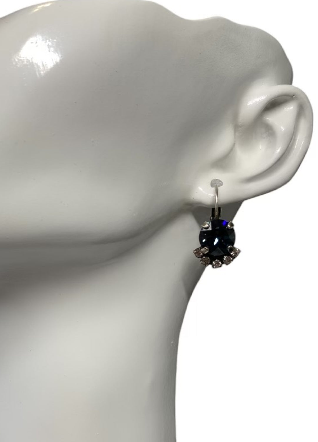 [PRE-ORDER] Blue Crystal/Rhinestones - Lever-Back Dangle Earrings - God's Got This Collection [SHIPS in 3-5 WEEKS]