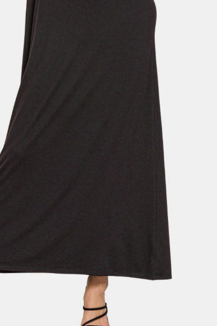 Elegantly Casual Wide Strap Tank Dress