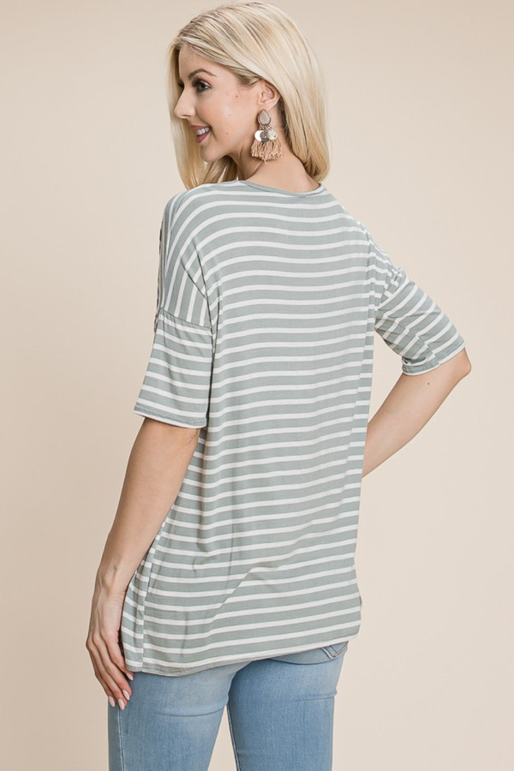 All About Stripes Top - Sage
