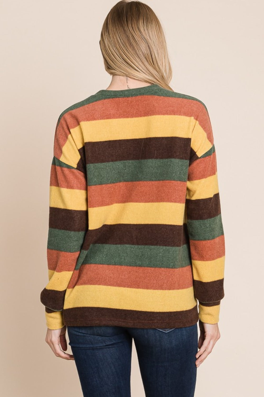 Vibrant Hues - Striped Knit Top