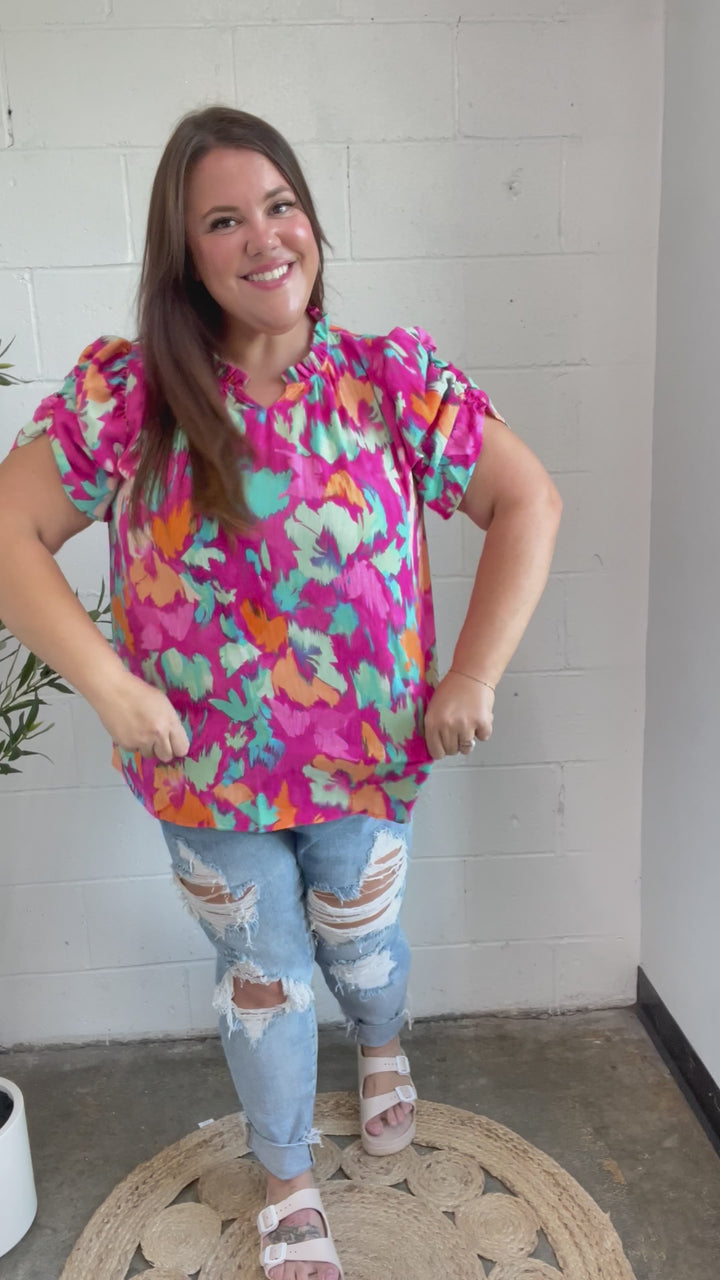 Bright Florals Top