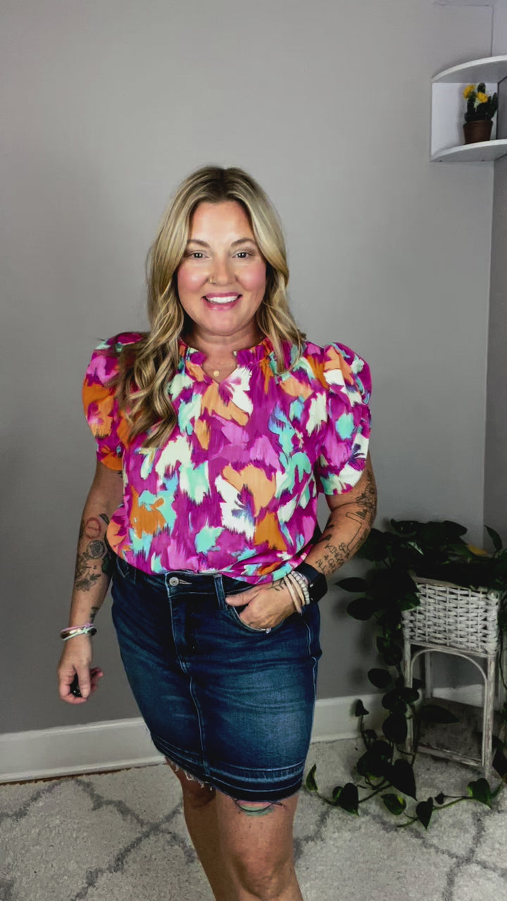 Bright Florals Top