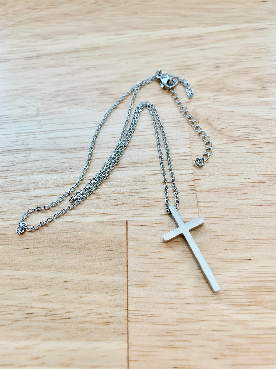 Simply Stated - Stainless Steel Cross Necklace