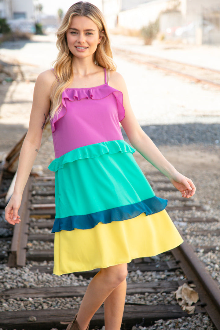 Fun in the Sun - Tiered Midi Dress