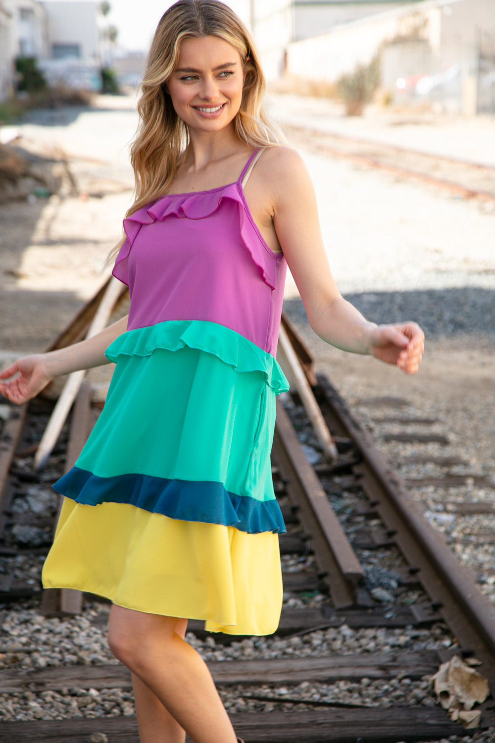 Fun in the Sun - Tiered Midi Dress