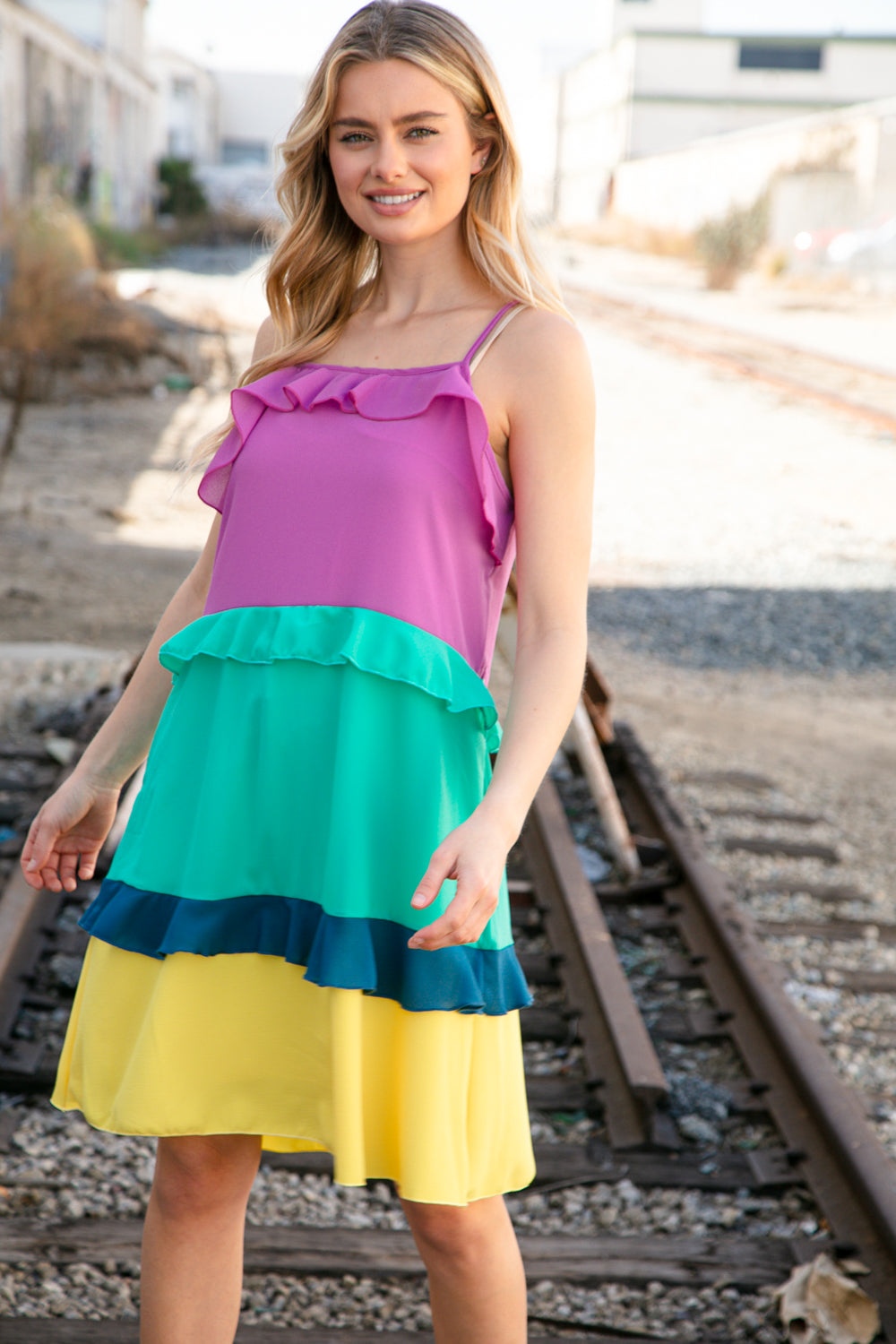 Fun in the Sun - Tiered Midi Dress