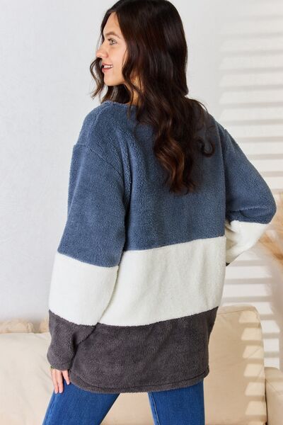 Faux Fur Plush Oversized Sweater