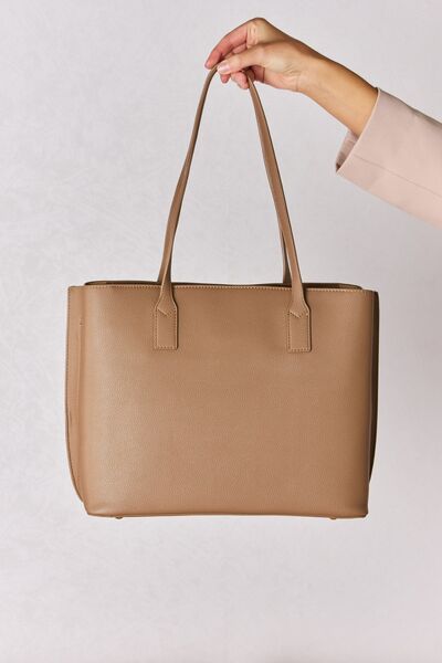 Elegant Essentials Faux Leather Tote Bag