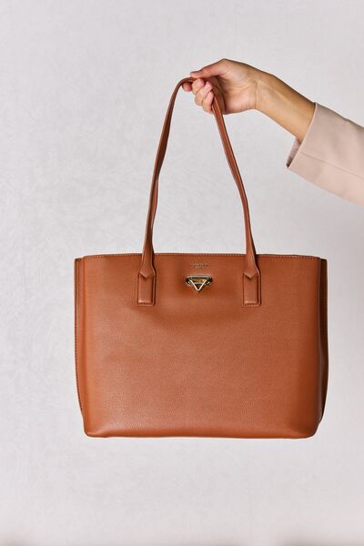 Elegant Essentials Faux Leather Tote Bag