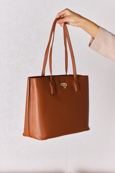 Elegant Essentials Faux Leather Tote Bag