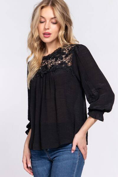 Effortless Fashion - Crochet Lace Blouse