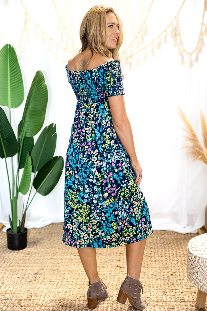 Floral Waltz Midi Dress