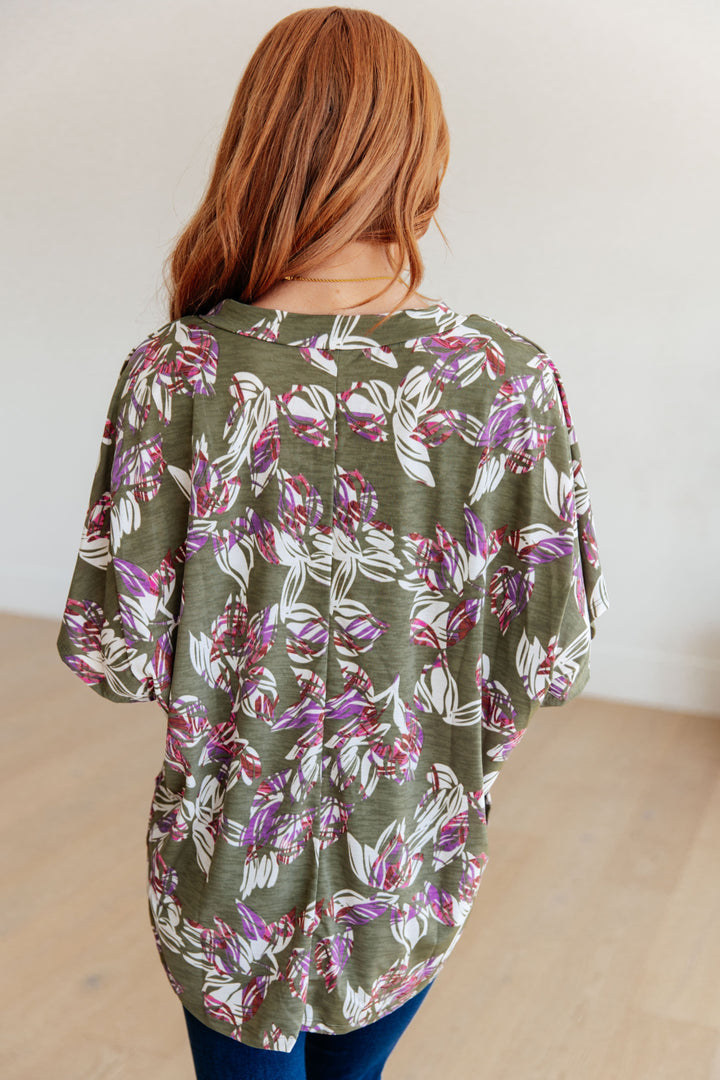 Ready to Bloom Floral V-Neck Top