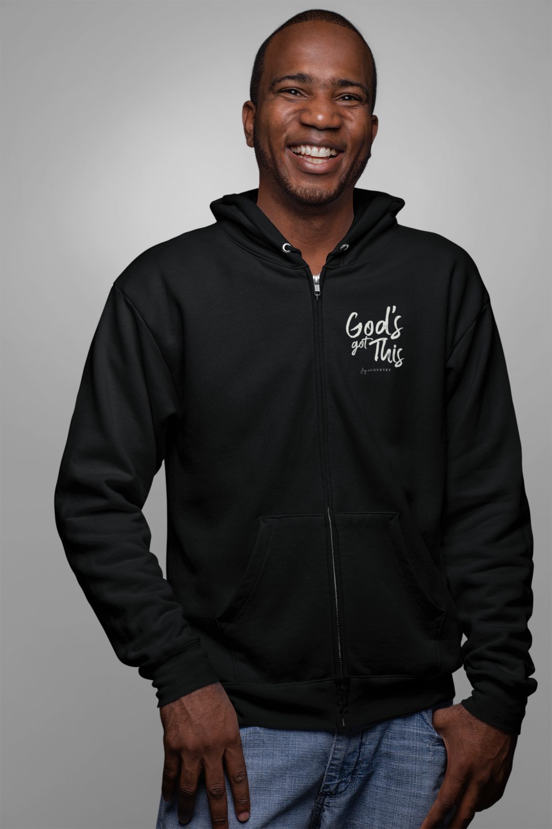 FINAL SALE - God's Got This - Unisex Zip-Up Hoodie Sweatshirt - Joy & Country