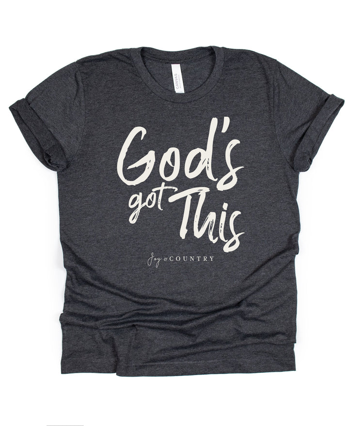 FINAL SALE - SINGLE - God's Got This - Unisex Crew-Neck Tee - Joy & Country