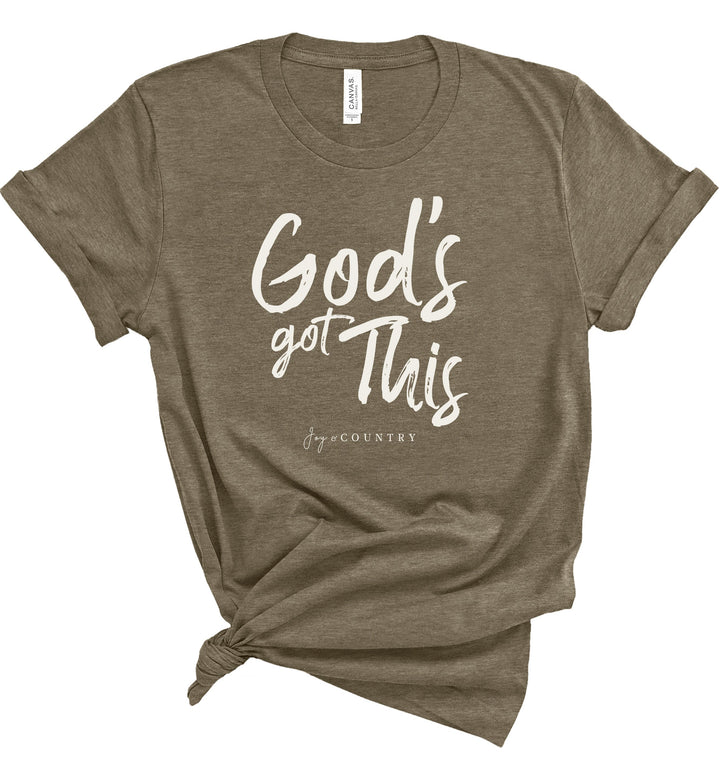 FINAL SALE - SINGLE - God's Got This - Unisex Crew-Neck Tee - Joy & Country