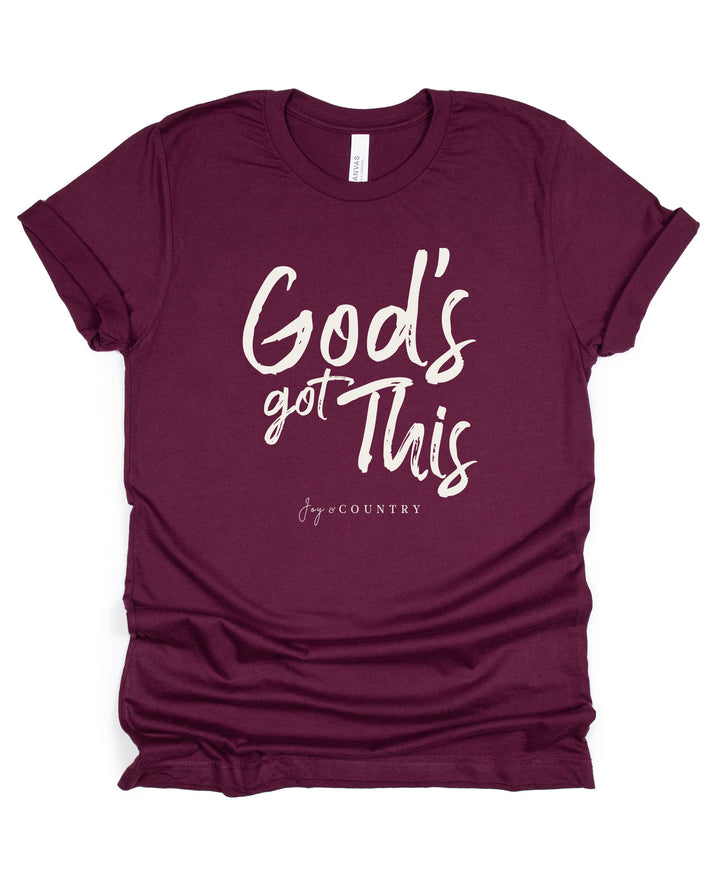 FINAL SALE - SINGLE - God's Got This - Unisex Crew-Neck Tee - Joy & Country