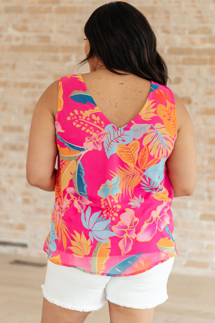 Fun Adventures Floral Sleeveless Blouse