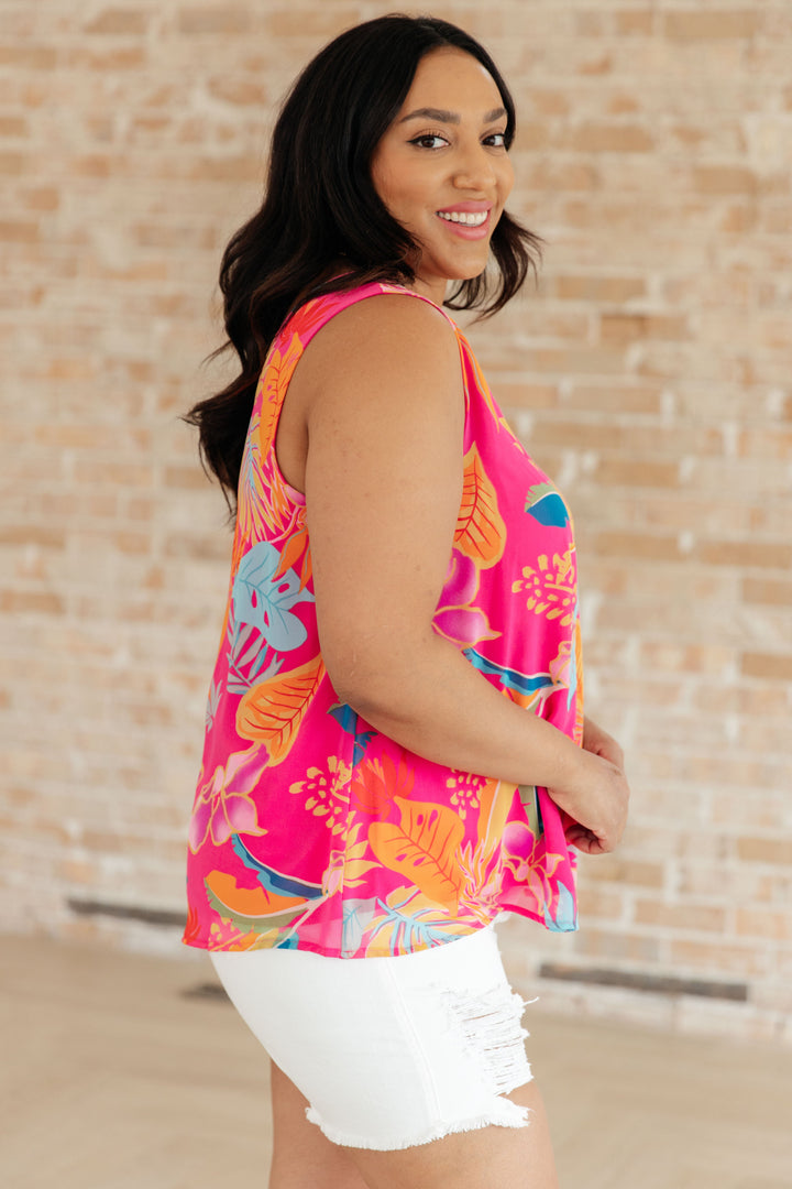 Fun Adventures Floral Sleeveless Blouse