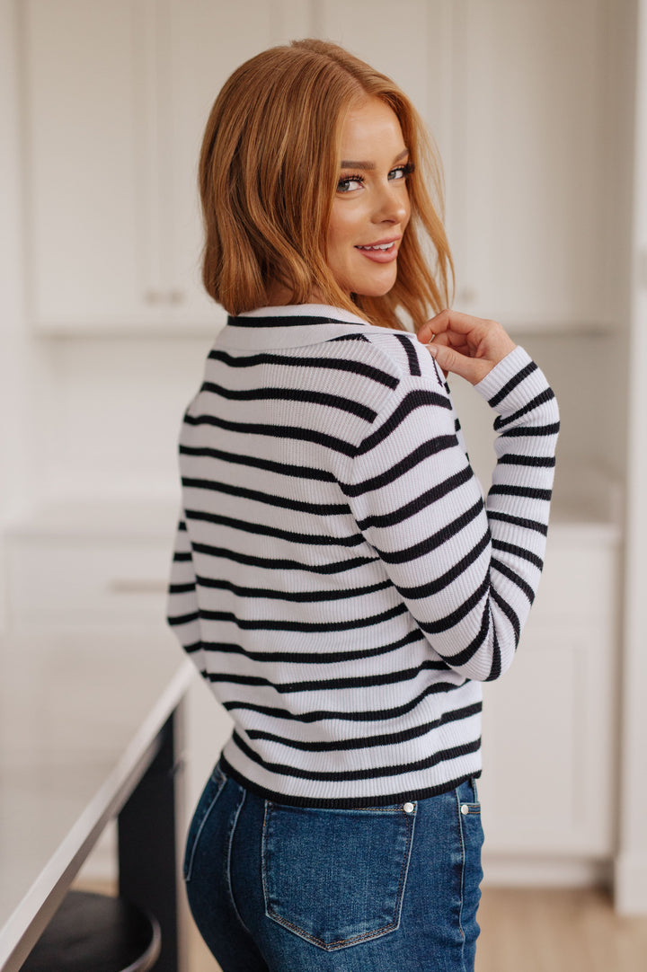 Cozy Striped Cotton Sweater